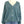 Load image into Gallery viewer, Teal mohair cardigan on a mannequin with a plain background