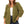 Load image into Gallery viewer, Woman wearing an olive green blazer over a white top and blue jeans on a white background