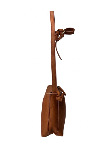 Soft Italian leather bag with crossbody strap