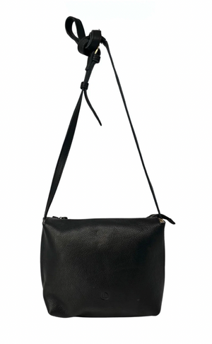 Soft Italian leather bag with crossbody strap