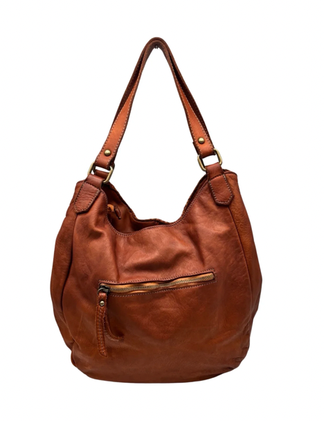 lattice weave italian leather bag