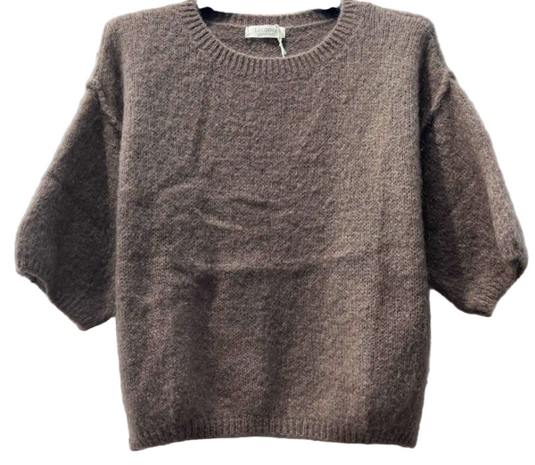 Short Sleeved Mohair Sweater