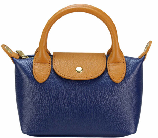 Small Two-Tone Tote Bag LEATHER BAG