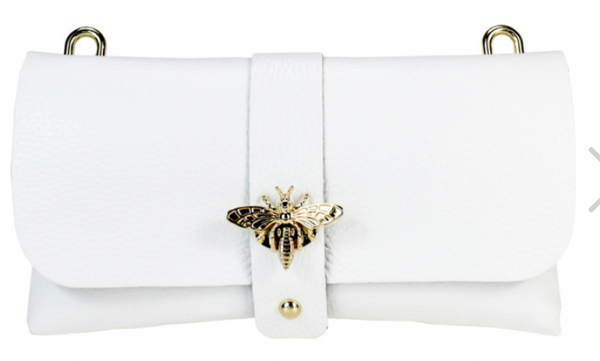 WHITE Clutch Bag