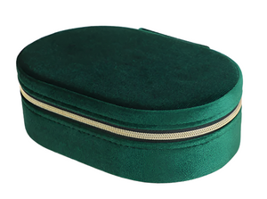 Oval Velvet Jewellery Box
