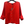 Load image into Gallery viewer, Red cardigan on a hanger against a light brick wall.
