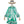 Load image into Gallery viewer, GREEN Short Embroidery Dress