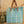 Load image into Gallery viewer, TURQUOISE Tote w/Leather Handle