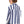Load image into Gallery viewer, Woman wearing a blue and white striped shirt against a beige background