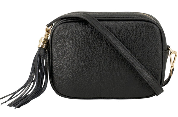 Italian leather tassel bag