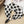 Load image into Gallery viewer, Magnetic Scarf Bead, Black and White Polka Dot Pattern
