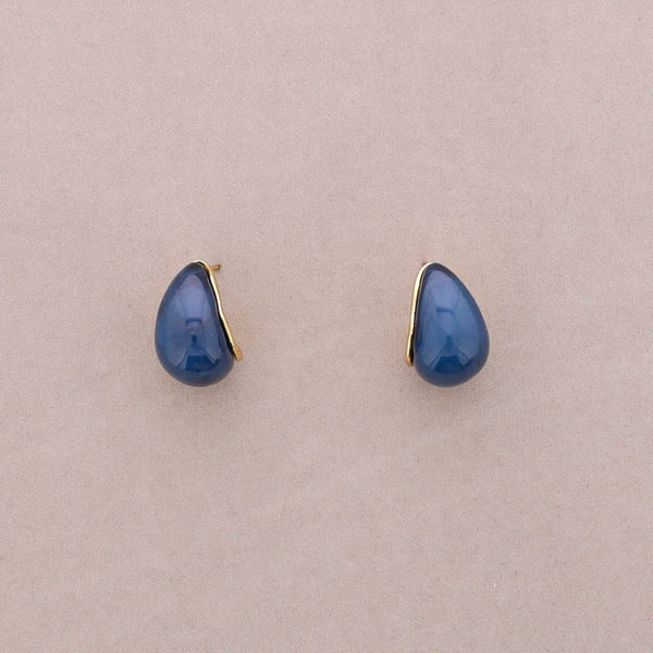 Steel Resin Drop Earrings