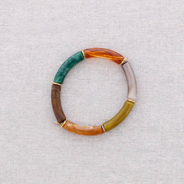 Resin Steel Tubes Bracelet