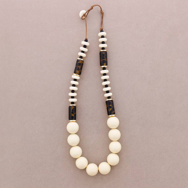 Long Resin Bead Necklace