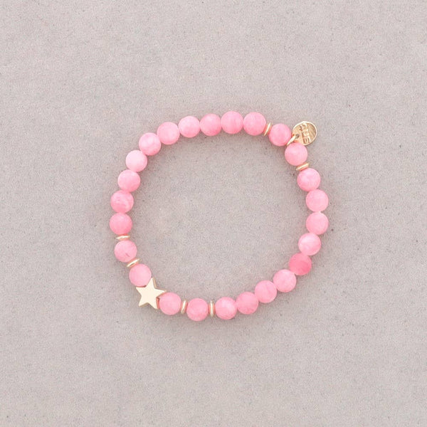 6Mm Stone Elastic Bracelet
