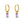 Load image into Gallery viewer, drop coloured crystal earrings
