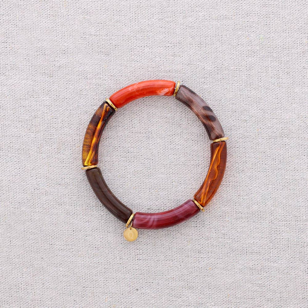 Resin Steel Tubes Bracelet