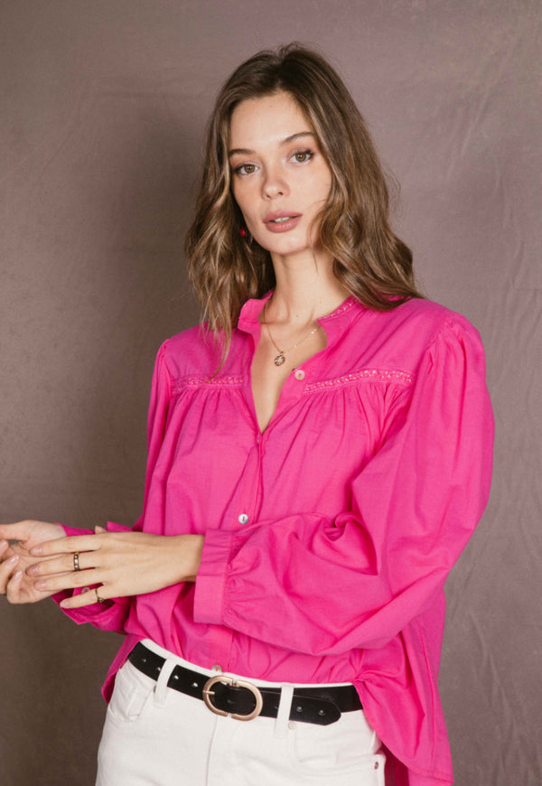 Pink Cotton Shirt