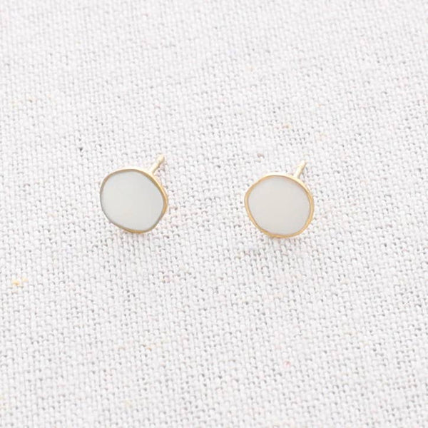 Pressure Steel Enamel Earrings