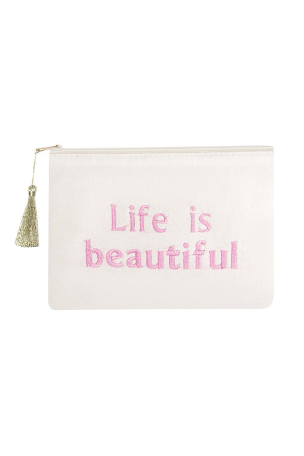 Life Is Beautiful Make-up bag