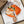 Load image into Gallery viewer, Magnetic Pearl Scarf Vintage Orange Floral
