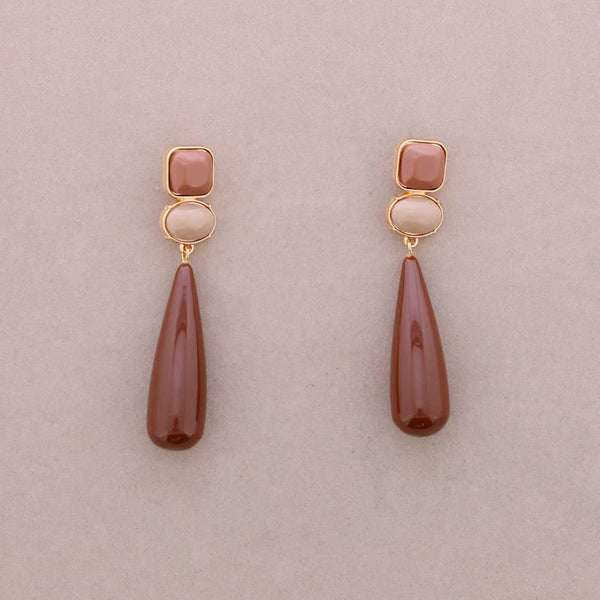 Resin Drop Pendant Earrings