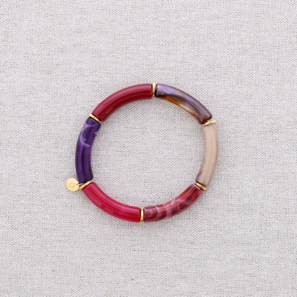 Resin Steel Tubes Bracelet