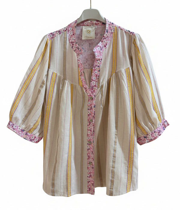 Fleur Stripe Floral Top