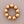 Load image into Gallery viewer, A beaded bracelet made of eight large, round, metallic gold beads arranged in a circle on a neutral gray background.
