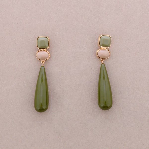 Resin Drop Pendant Earrings