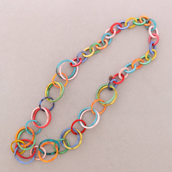 Long Resin Link Necklace