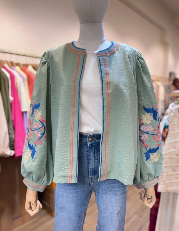 Cassie Green Boho Jacket