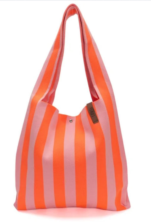 Orange & Pink Beach Shopper