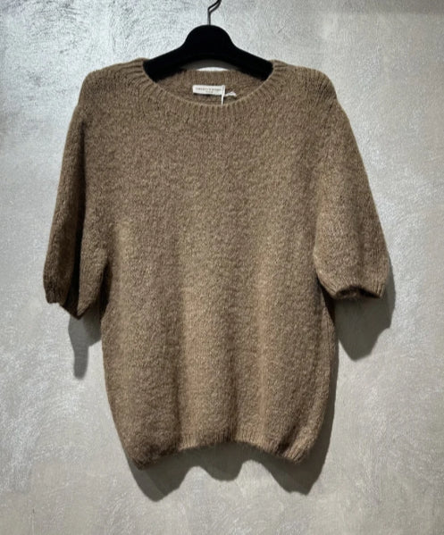 Short Sleeved Mohair Sweater