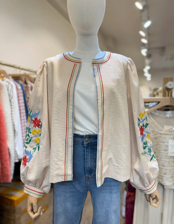 Cassie Cream Boho Jacket