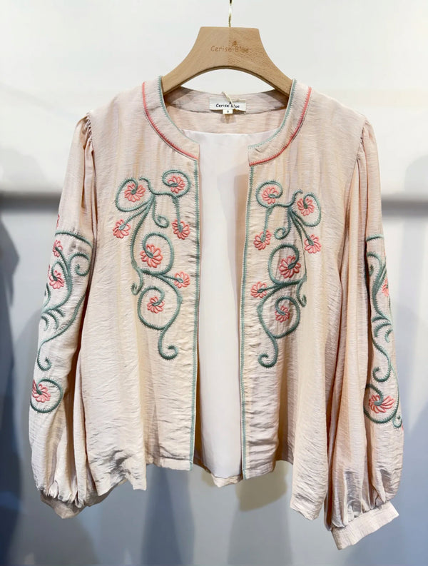Penny Cream Floral Jacket