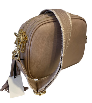 PALE PINK Triple Zip Tassel w/Strap