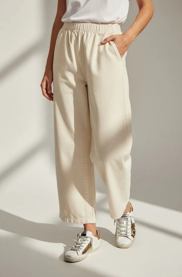 Wide Leg Cotton Trousers