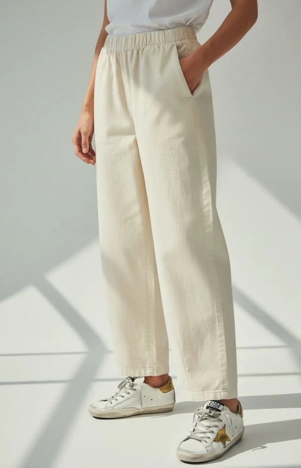 Wide Leg Cotton Trousers