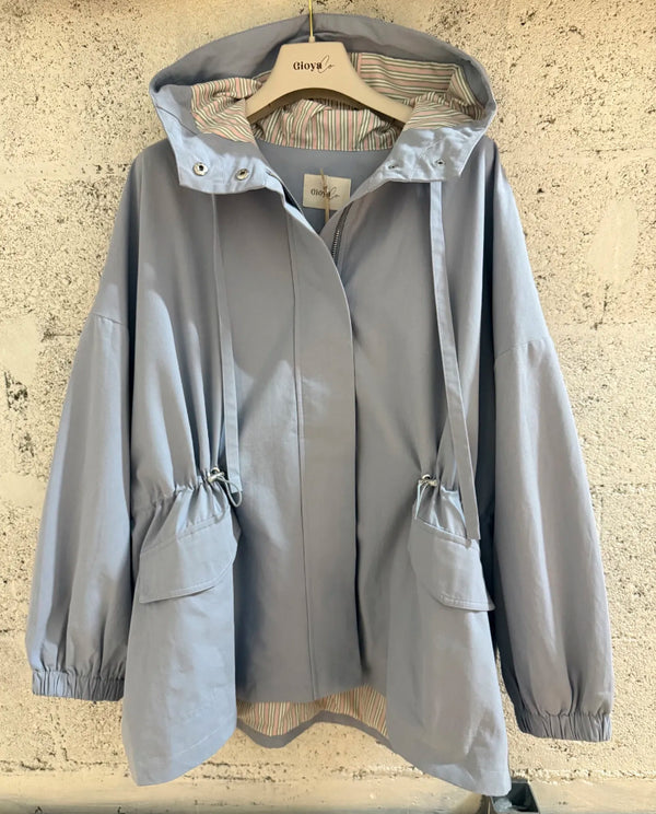 Mid-Length Hooded Jacket