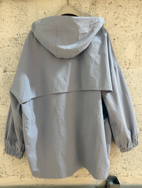 Mid-Length Hooded Jacket