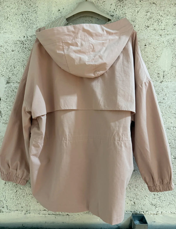 Mid-Length Hooded Jacket