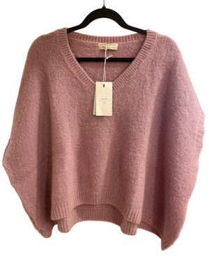 Kid mohair sleeveless sweater