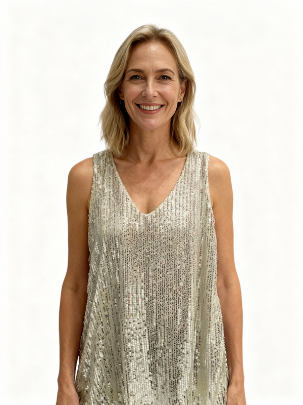 Sleeveless Sequin Top