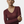 Load image into Gallery viewer, Woman wearing a burgundy cashmere long-sleeve top against a plain background

