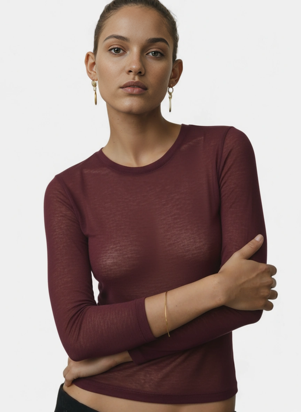 Crew Neck Cashmere T Shirt