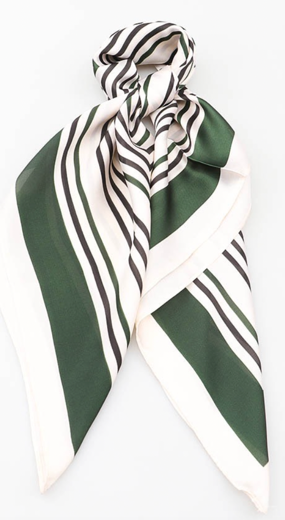 Stripe mini scarf