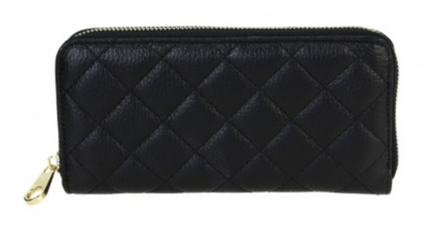 Large padded leather wallet