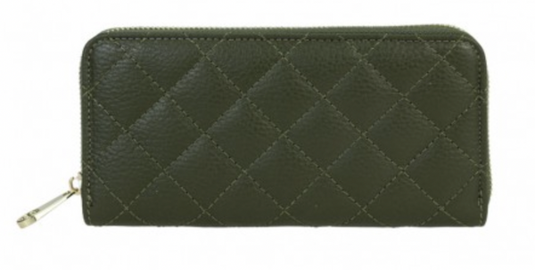 Large padded leather wallet