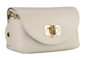 Cream leather bag